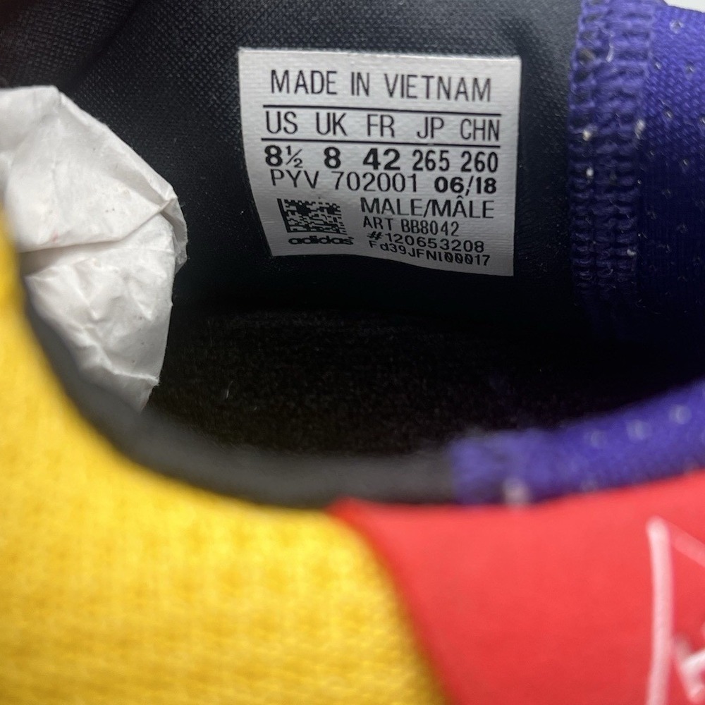 Adidas x Pharrell Human Race Multicolor Running Shoes - Men's Size 8.5 USED - Picture 8 of 8
